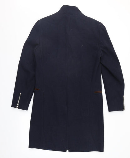 Womens UK Size XS River Island Blue Overcoat