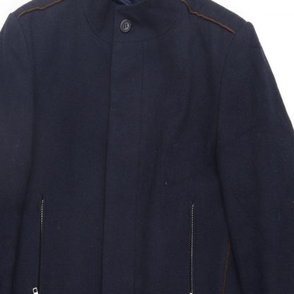 Womens UK Size XS River Island Blue Overcoat