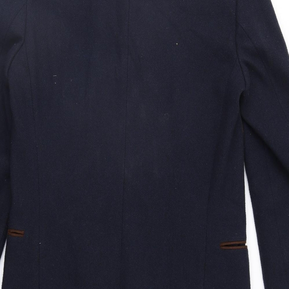Womens UK Size XS River Island Blue Overcoat