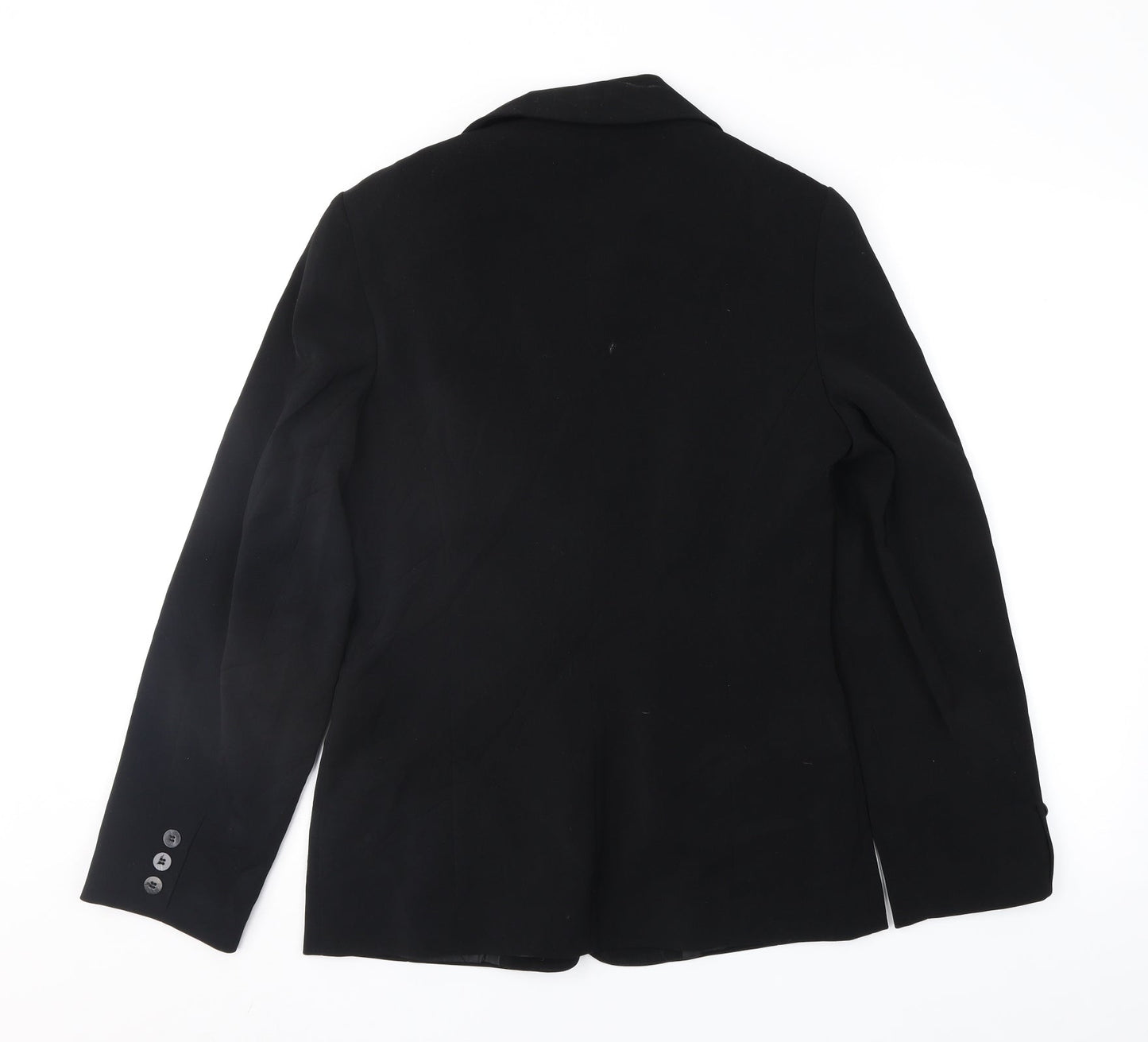 Womens UK Size 10 AMARANTO Regular Black Suit Jacket