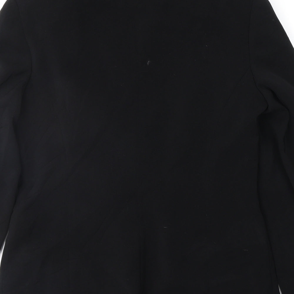 Womens UK Size 10 AMARANTO Regular Black Suit Jacket