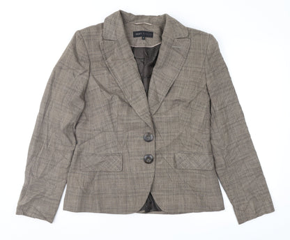 NEXT Womens Brown Check  Jacket Suit Jacket Size 14