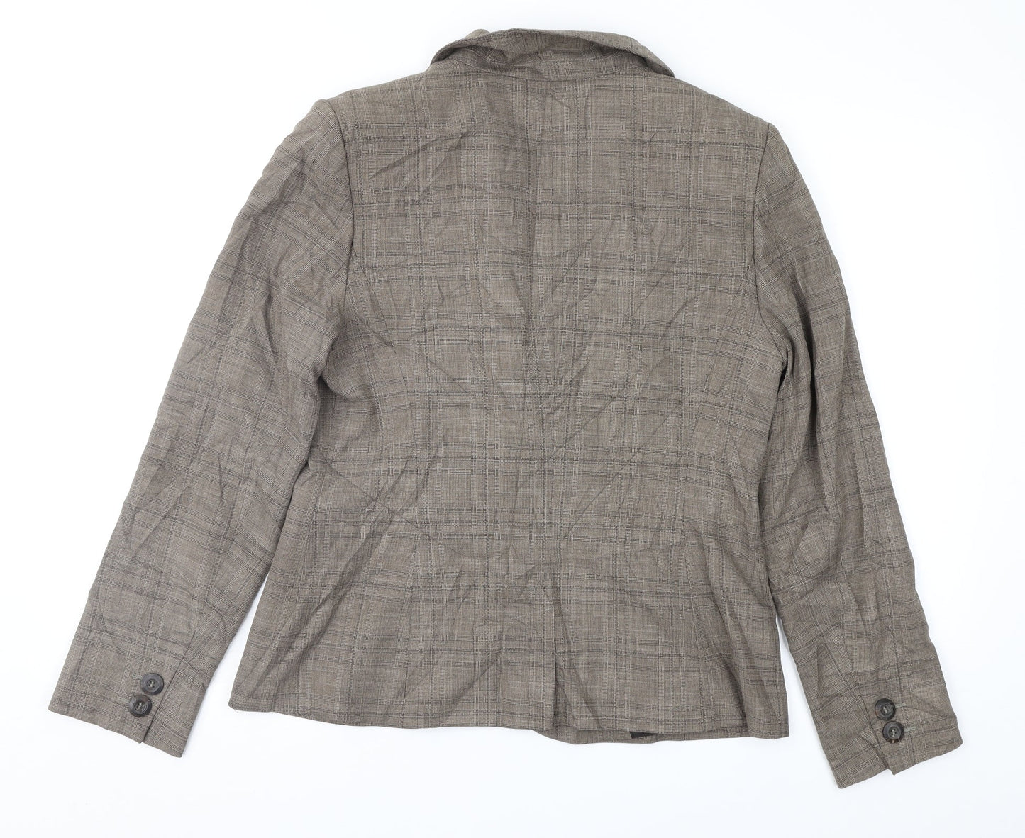 NEXT Womens Brown Check  Jacket Suit Jacket Size 14