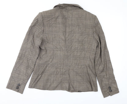 NEXT Womens Brown Check  Jacket Suit Jacket Size 14