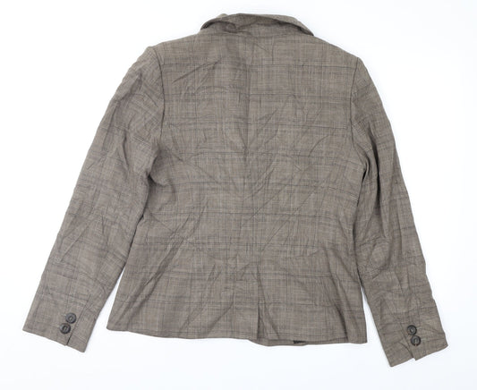 NEXT Womens Brown Check  Jacket Suit Jacket Size 14