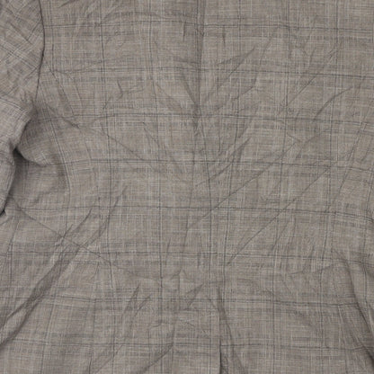 NEXT Womens Brown Check  Jacket Suit Jacket Size 14