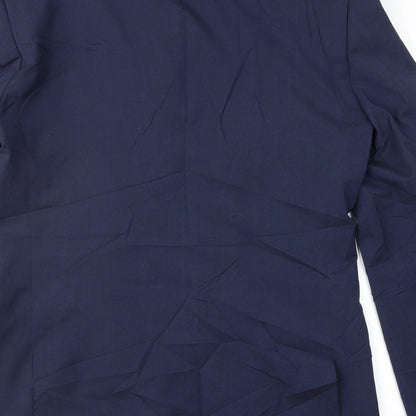 Mens UK Size 40 River Island Regular Blue Suit Jacket