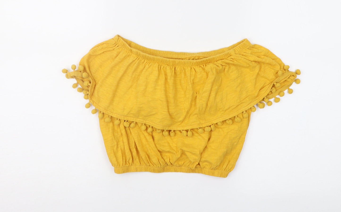 Primark Womens Orange   Cropped Blouse Size 8