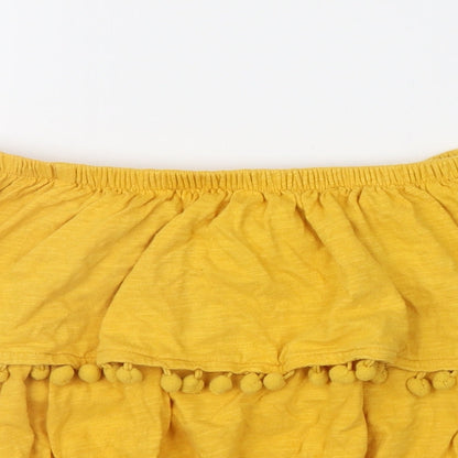 Primark Womens Orange   Cropped Blouse Size 8