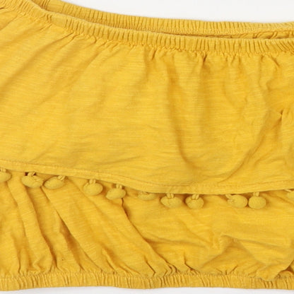 Primark Womens Orange   Cropped Blouse Size 8