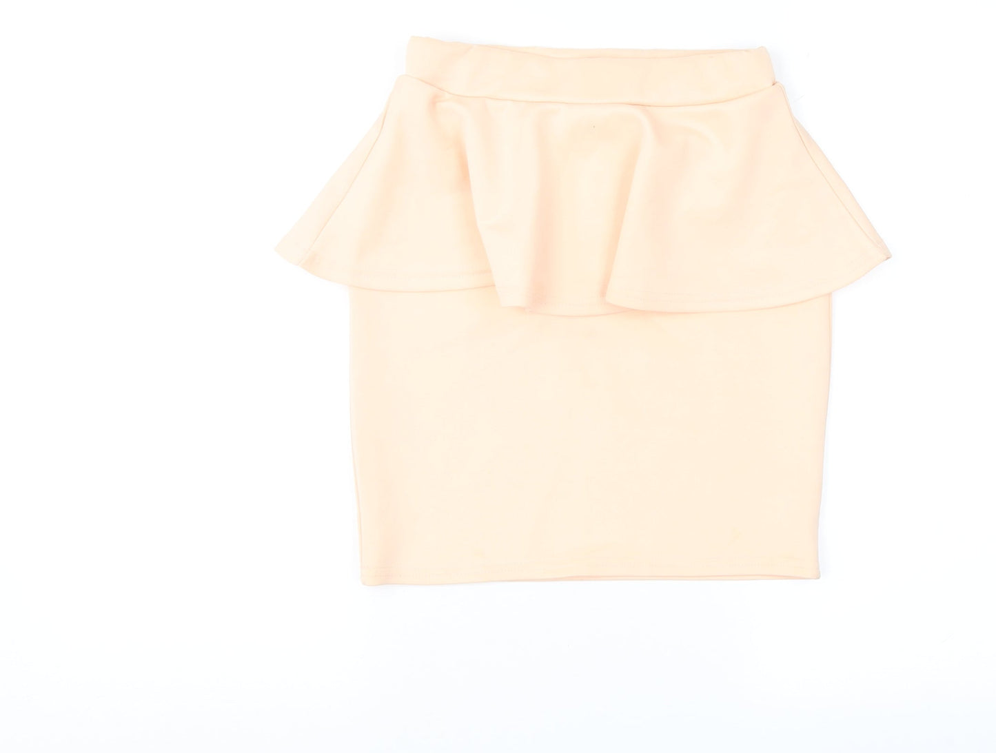 PRETTYLITTLETHING Womens Orange   Straight & Pencil Skirt Size 6