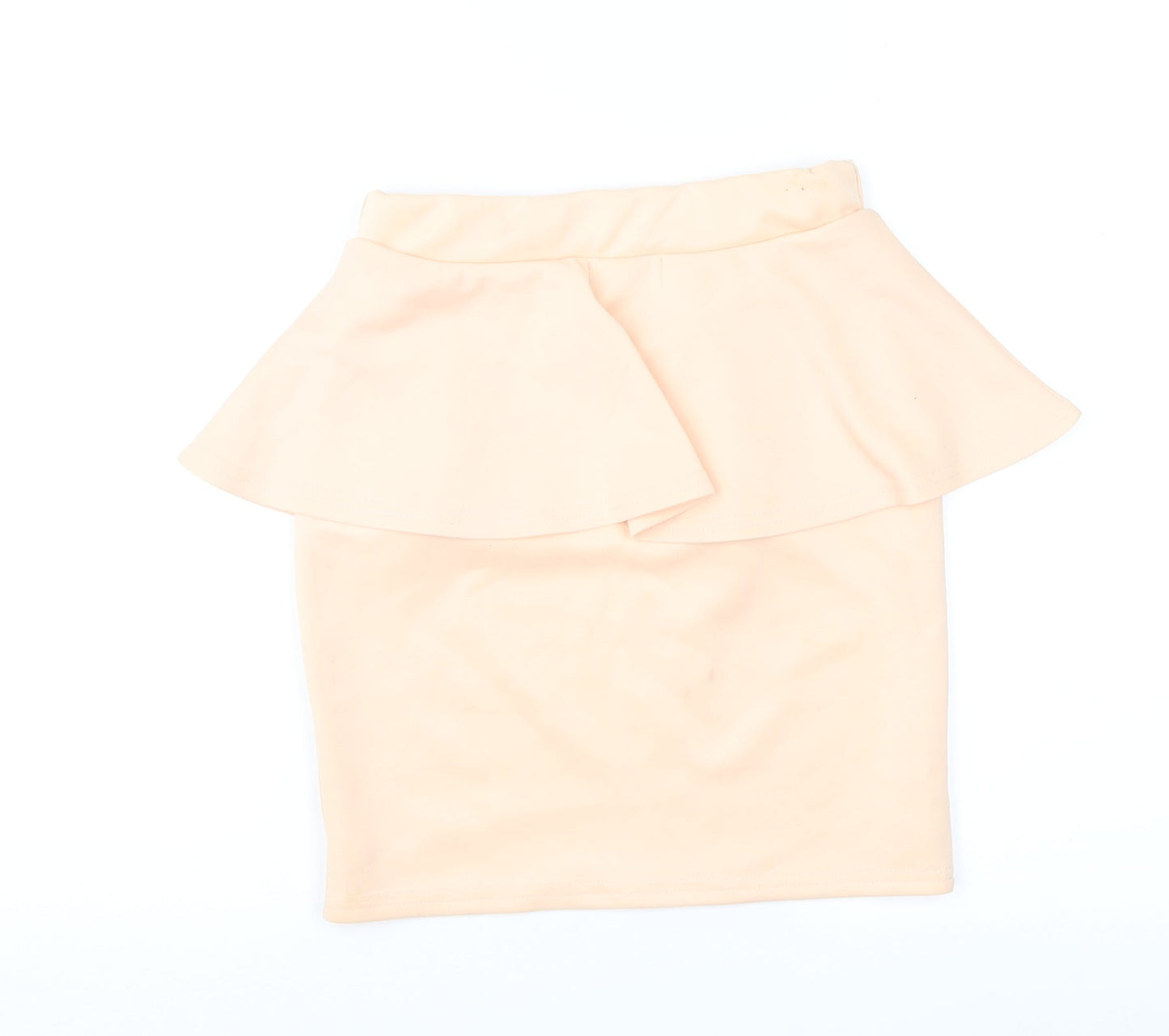 PRETTYLITTLETHING Womens Orange   Straight & Pencil Skirt Size 6