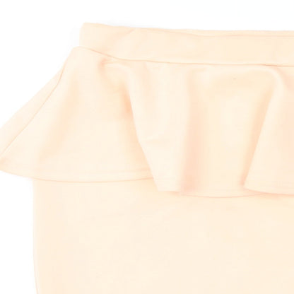 PRETTYLITTLETHING Womens Orange   Straight & Pencil Skirt Size 6