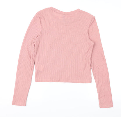 Divided Womens Pink   Pullover Jumper Size M