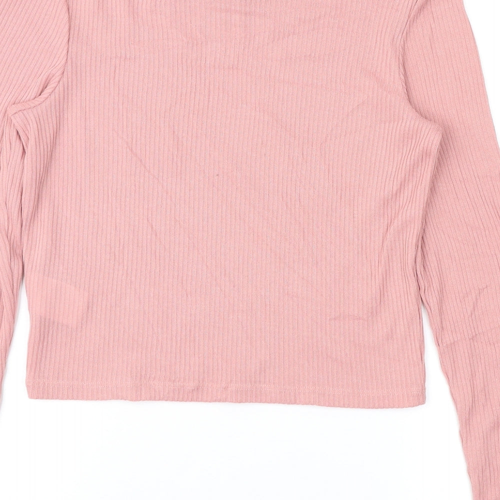 Divided Womens Pink   Pullover Jumper Size M
