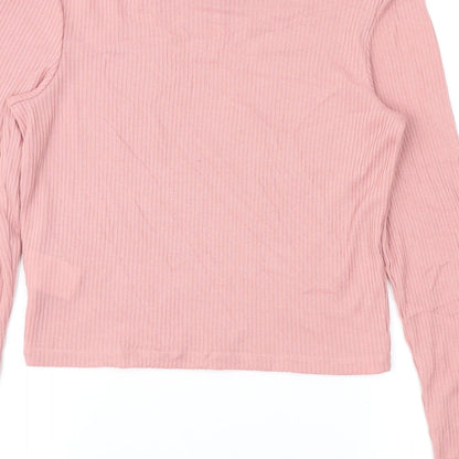 Divided Womens Pink   Pullover Jumper Size M