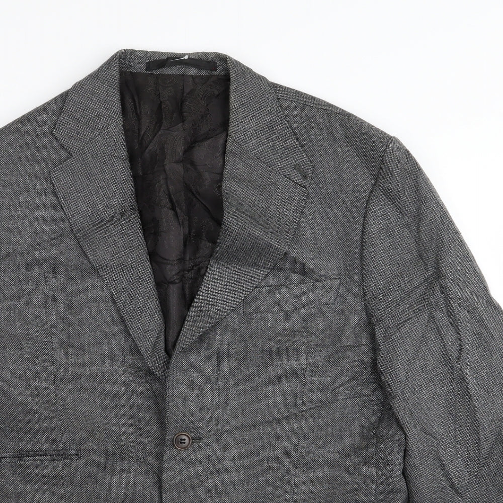 Mens UK Size 40 M&S Regular Grey Suit Jacket