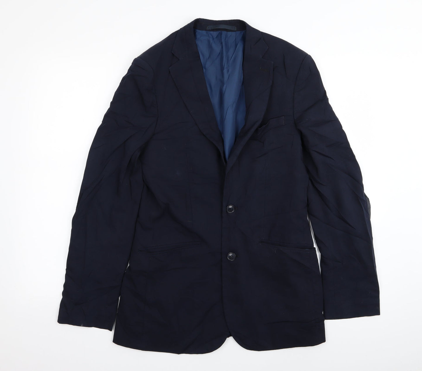 Mens UK Size 36 M&S Regular Blue Suit Jacket
