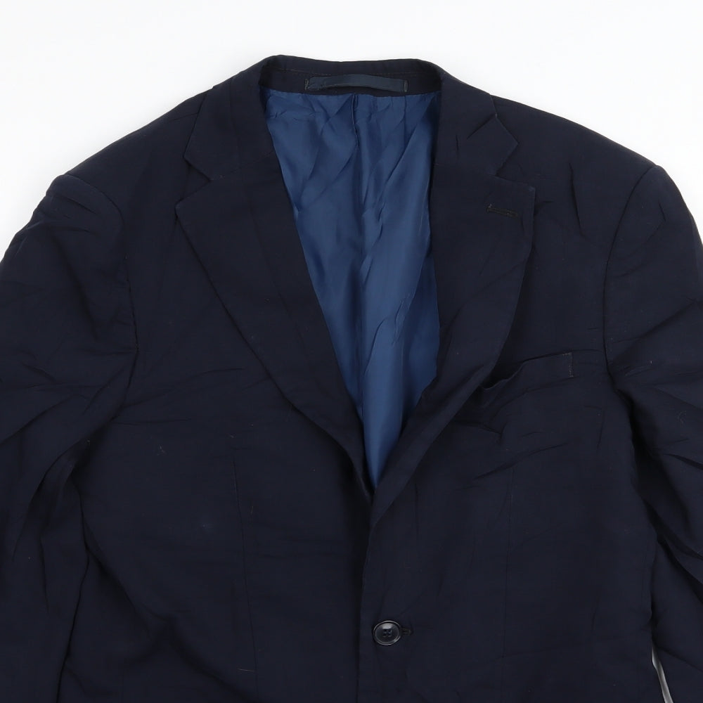 Mens UK Size 36 M&S Regular Blue Suit Jacket