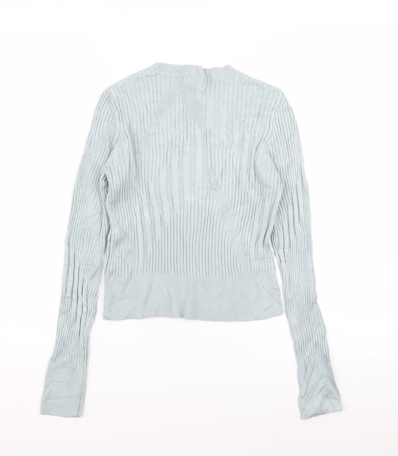 Womens UK Size 10 Topshop Blue Basic T-Shirt