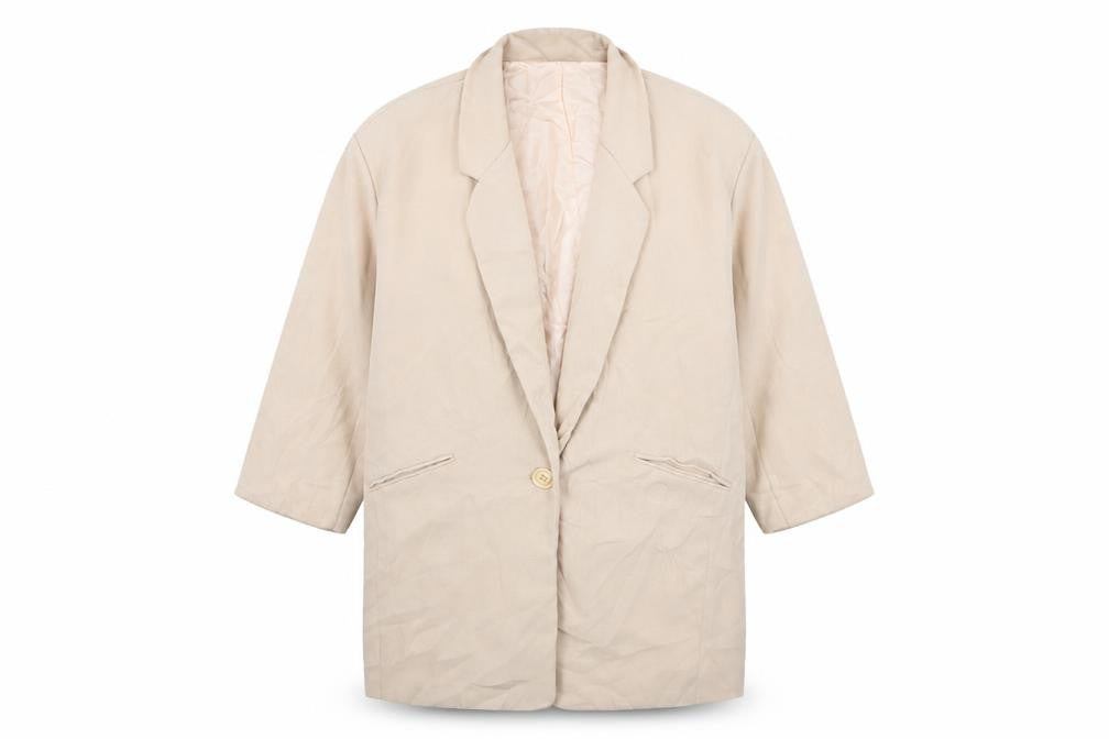 Womens UK Size 8 Boohoo Regular Beige Blazer
