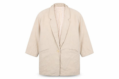 Womens UK Size 8 Boohoo Regular Beige Blazer