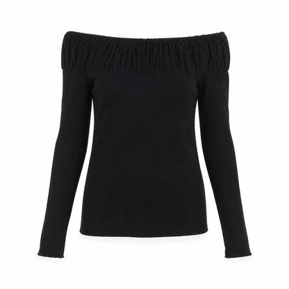 Womens UK Size 8 Per Una Black Basic T-Shirt