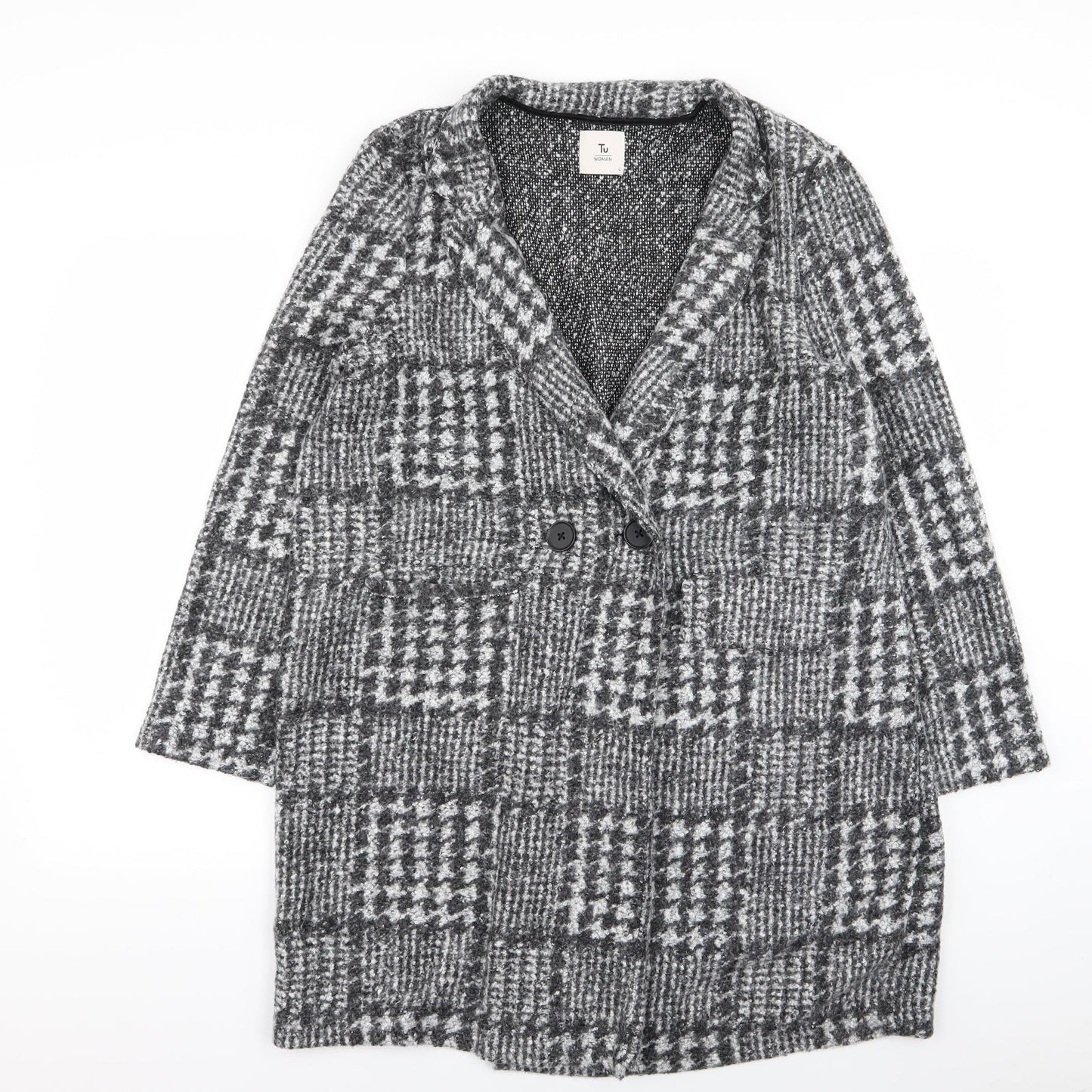 Womens UK Size L Per Una Grey Overcoat