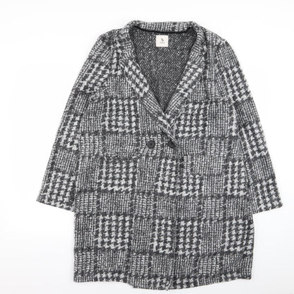 Womens UK Size L Per Una Grey Overcoat
