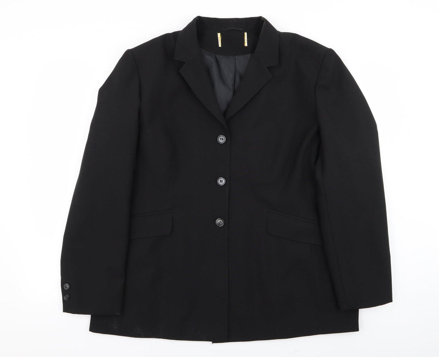 Womens UK Size 20 Preworn Regular Black Blazer