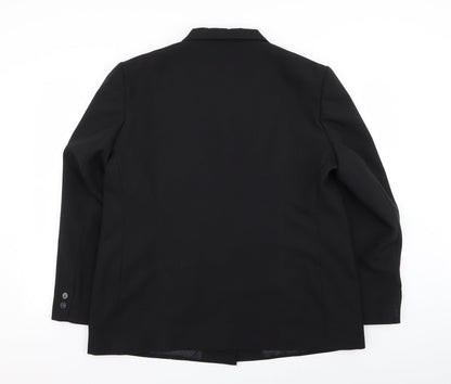 Womens UK Size 20 Preworn Regular Black Blazer
