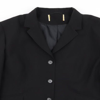 Womens UK Size 20 Preworn Regular Black Blazer