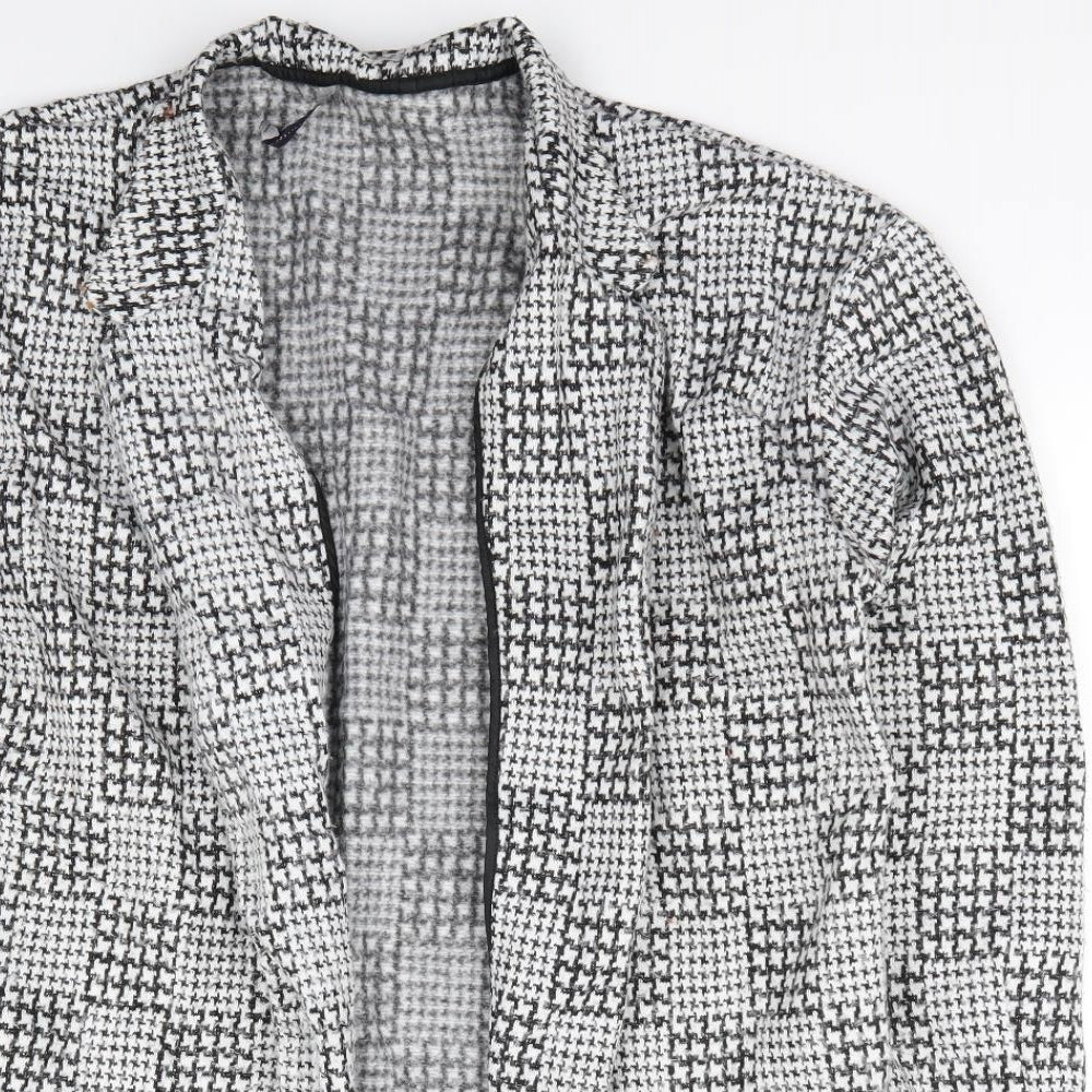 Womens UK Size 16 M&S Grey Overcoat