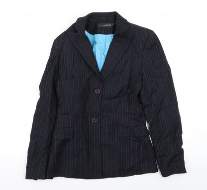 sarah coggles Mens Blue Striped  Jacket Blazer Size XS