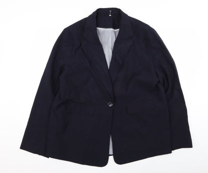 Mens UK Size 42 Preworn Regular Blue Suit Jacket