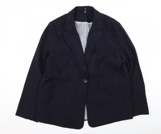 Mens UK Size 42 Preworn Regular Blue Suit Jacket