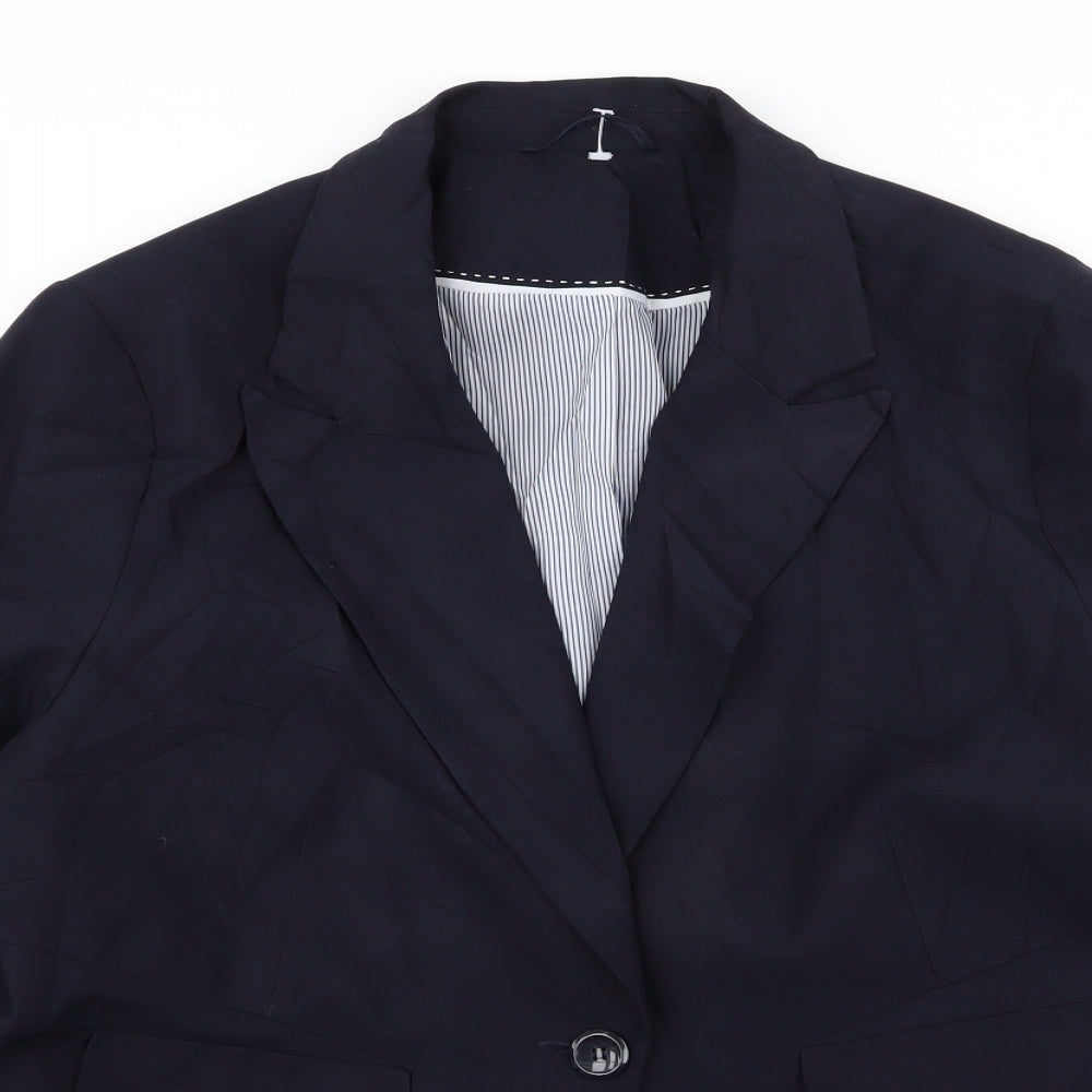 Mens UK Size 42 Preworn Regular Blue Suit Jacket