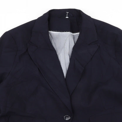 Mens UK Size 42 Preworn Regular Blue Suit Jacket