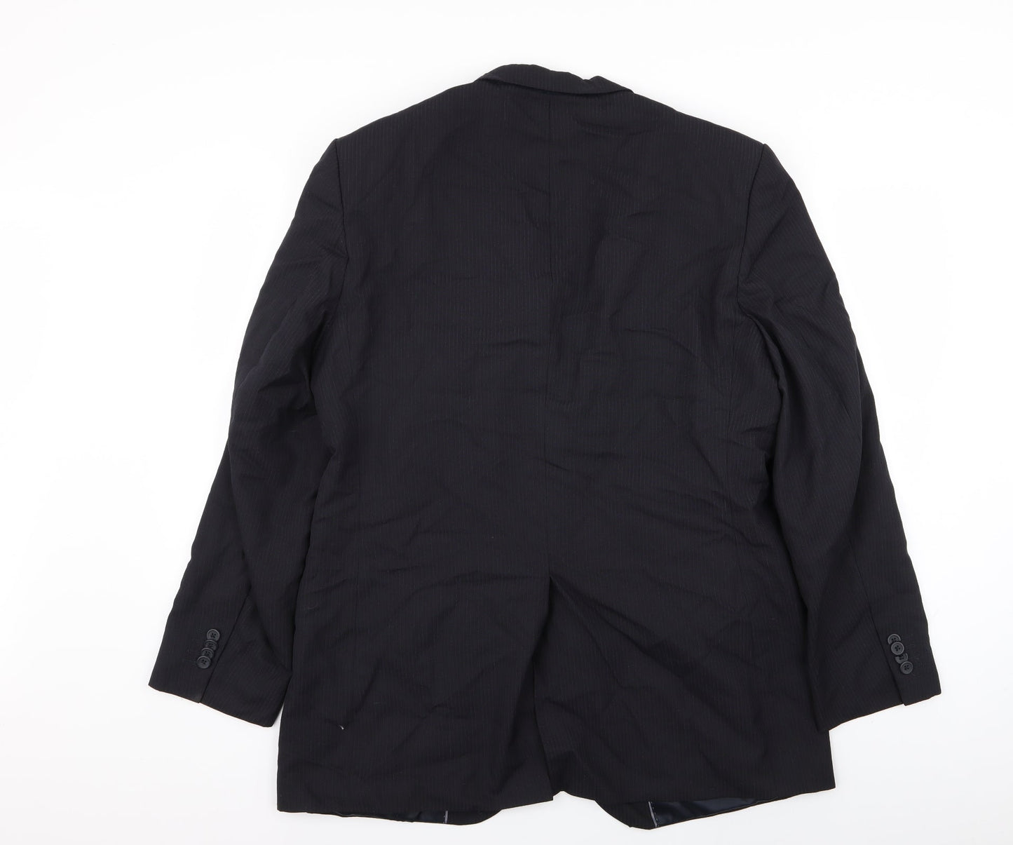 Asda George Mens Blue Striped  Jacket Blazer Size 40