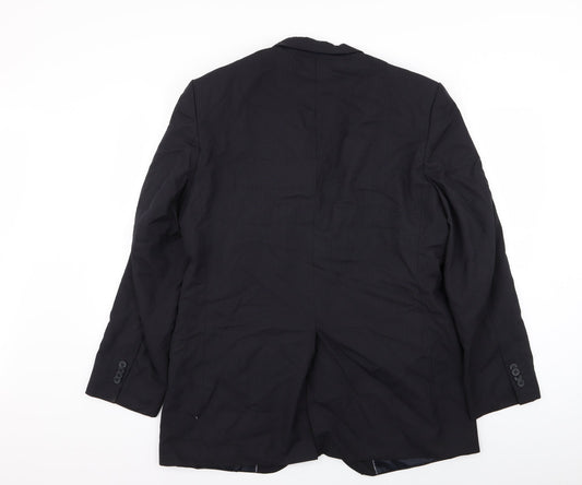 Asda George Mens Blue Striped  Jacket Blazer Size 40