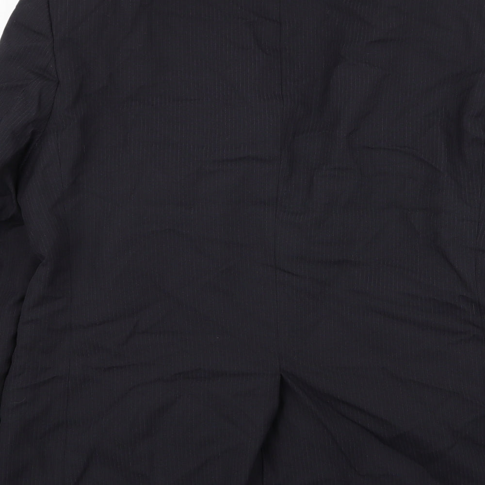 Asda George Mens Blue Striped  Jacket Blazer Size 40