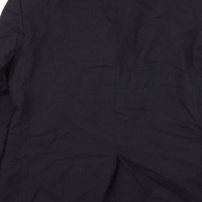 Asda George Mens Blue Striped  Jacket Blazer Size 40