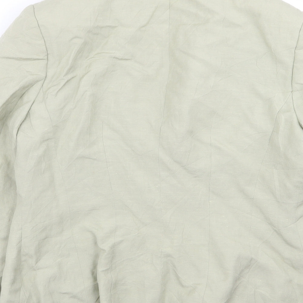 Monsoon Womens Green Floral  Jacket Blazer Size 12