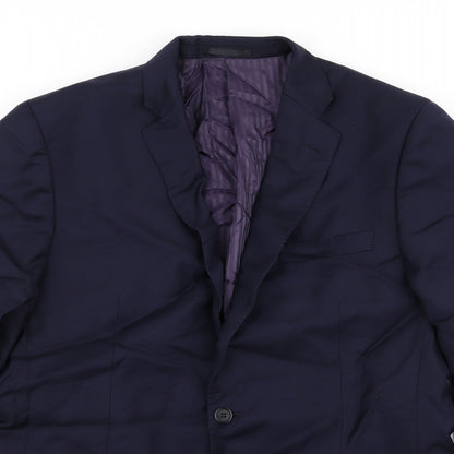 Mens UK Size 42 Savoy Taylors Guild Regular Blue Suit Jacket