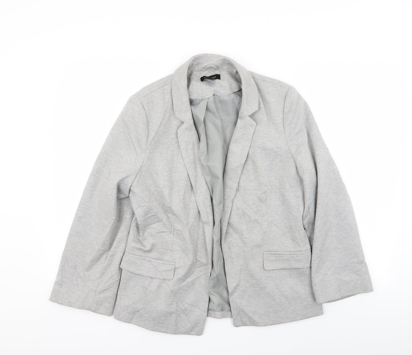 New Look Womens Grey   Jacket Blazer Size 14