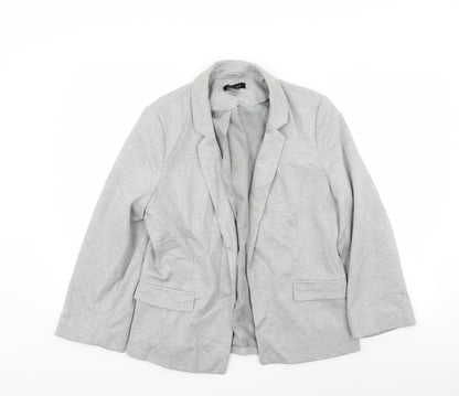 New Look Womens Grey   Jacket Blazer Size 14