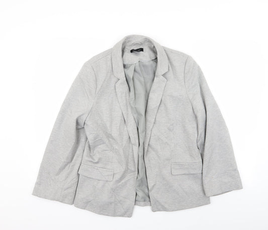 New Look Womens Grey   Jacket Blazer Size 14