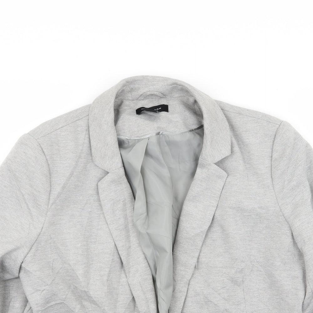 New Look Womens Grey   Jacket Blazer Size 14