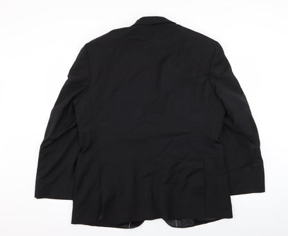 Mens UK Size 44 Preworn Regular Black Suit Jacket