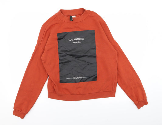 Divided by H&M Womens Orange   Pullover Jumper Size M